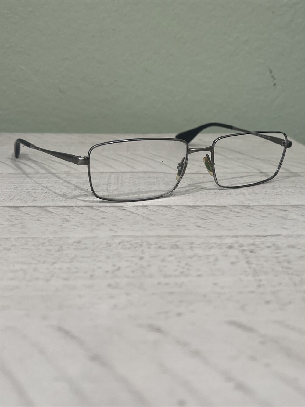 Ray Ban RB6337M 2620 Silver Metal Rectangle Eyeglasses Frames Only‼️ 55-16 140 V